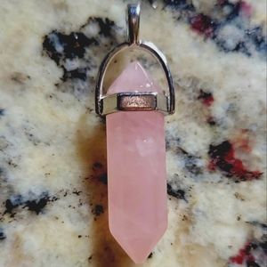 Rose Quartz Pendant "Stone of Love" Healing & Unconditional Love FREE SHIPPING